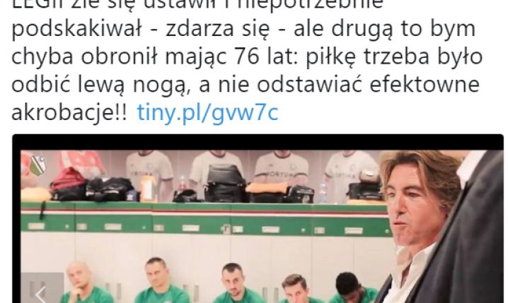 Janusz Korwin-Mikke pocisnął bramkarza Legii... :D